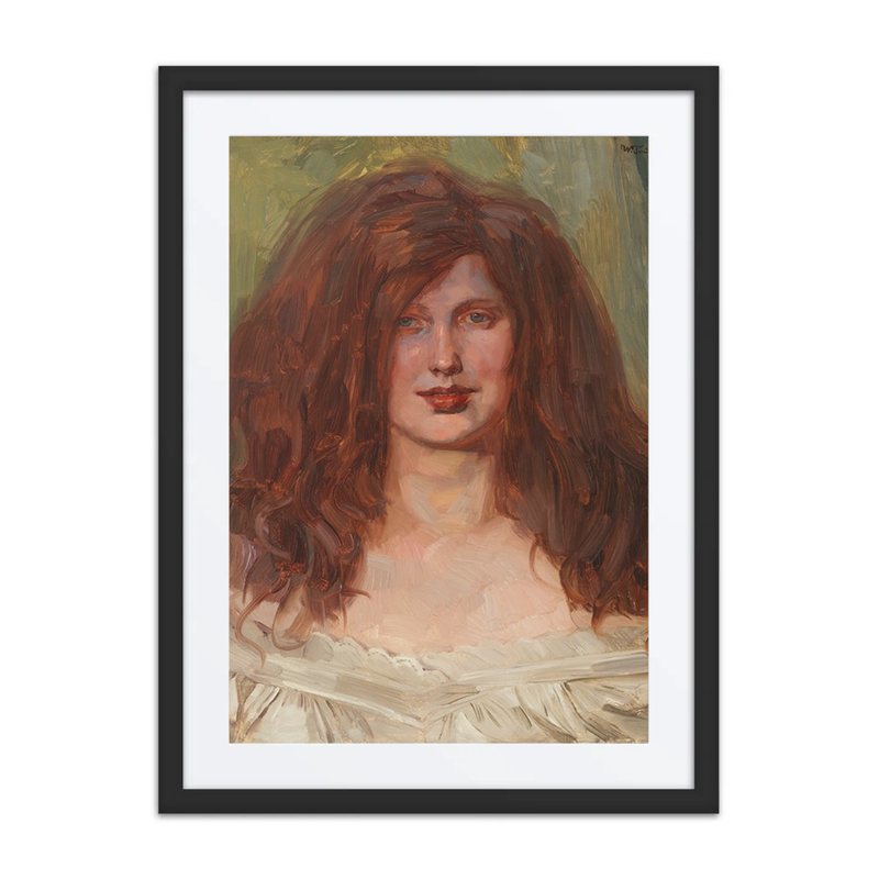 Mädchenkopf Mit Aufgelöstem Haar I