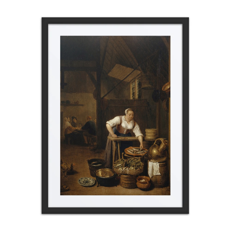 Maid Preparing Fish