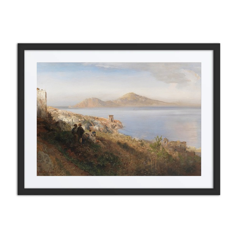 Malerin Mit Blick Auf Capri