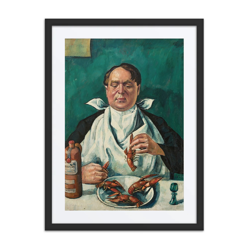 Man Eating Crayfish