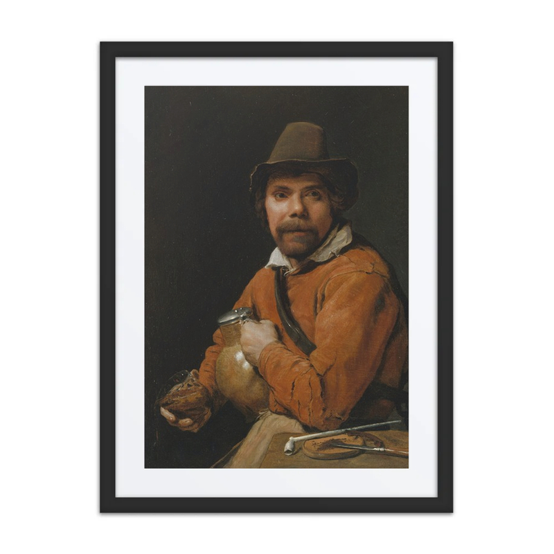 Man Holding a Jug