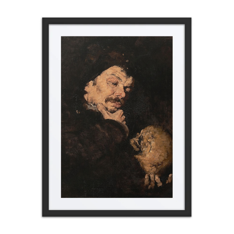 Man Holding a Skull