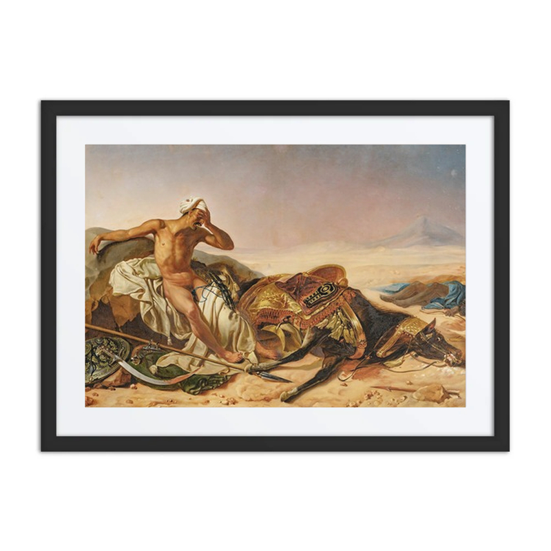 Man Lamenting the Death of His Steed