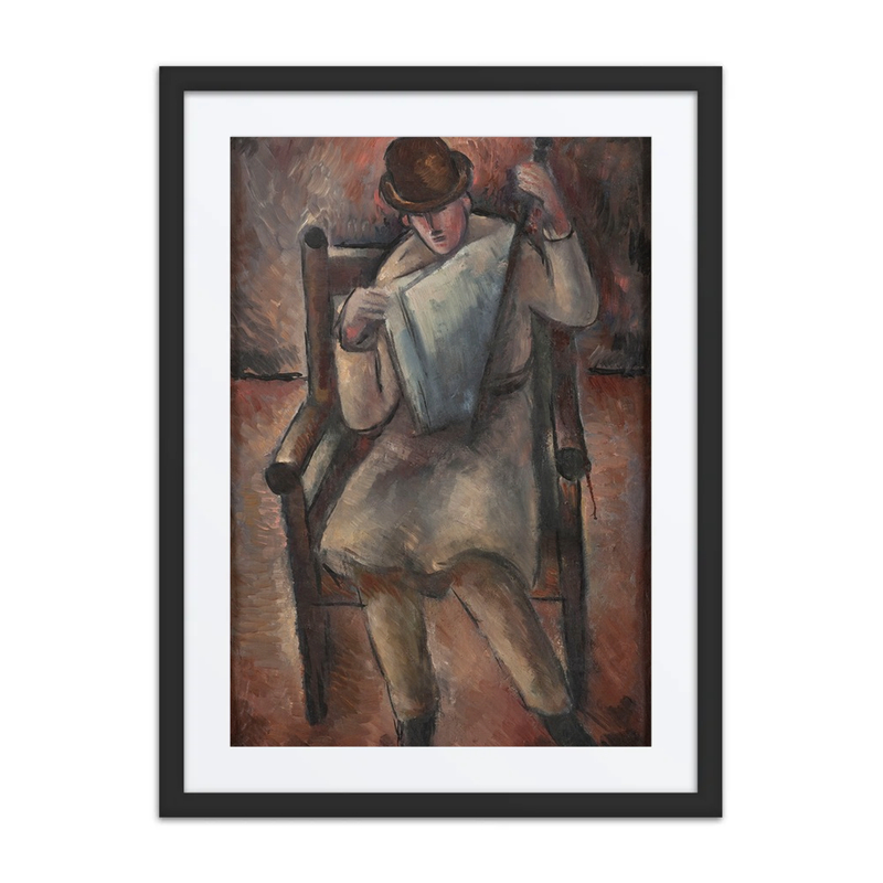 Man Reading a Newspaper