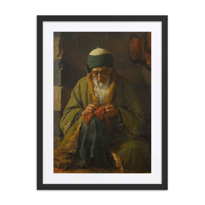 Man Sewing