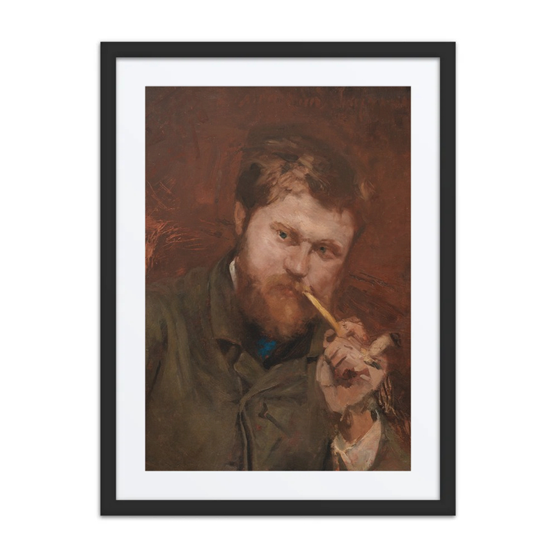 Man Smoking a Pipe