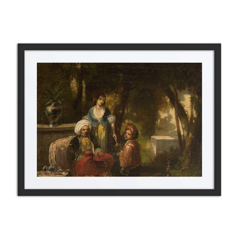 Man with a Narghile in a Garden