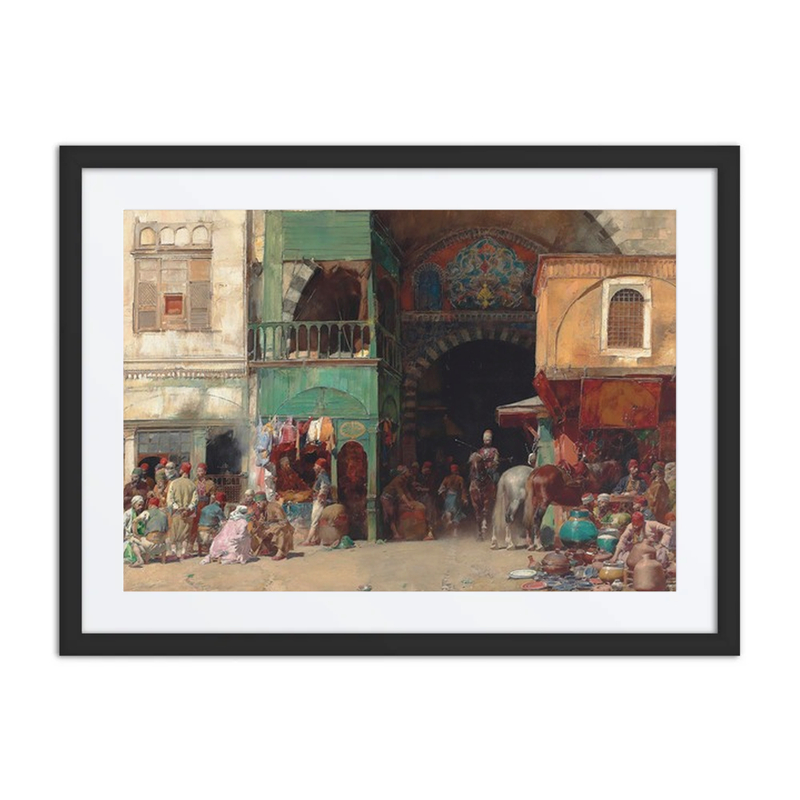 Marketplace at the Entrance to a Bazaar, Constantinople