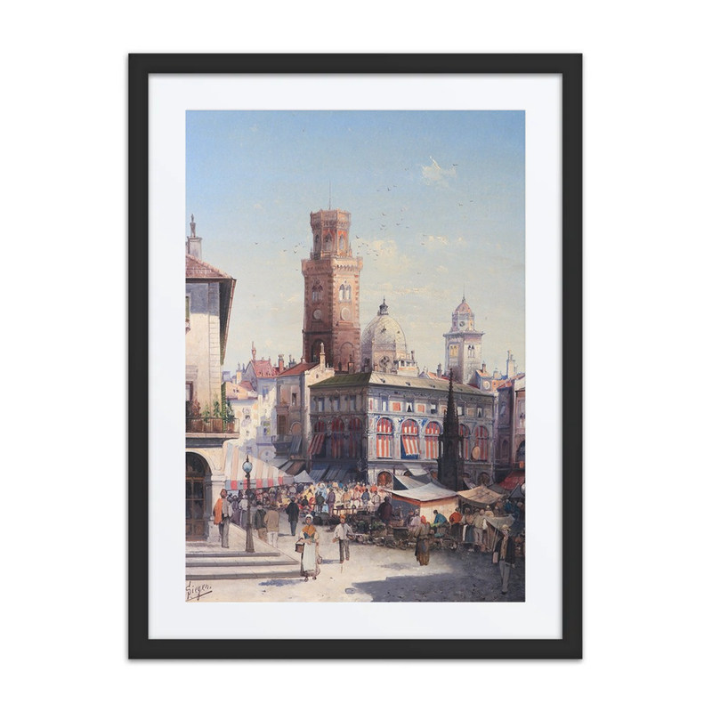 Marktplatz in Bologna