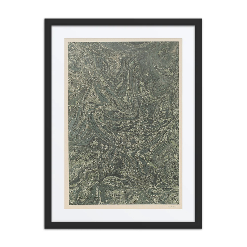 Marmorpapier (Ölmarmor)