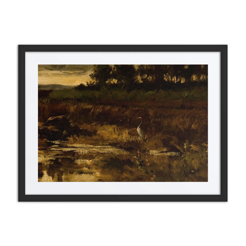 Marsh Landscape with Egret