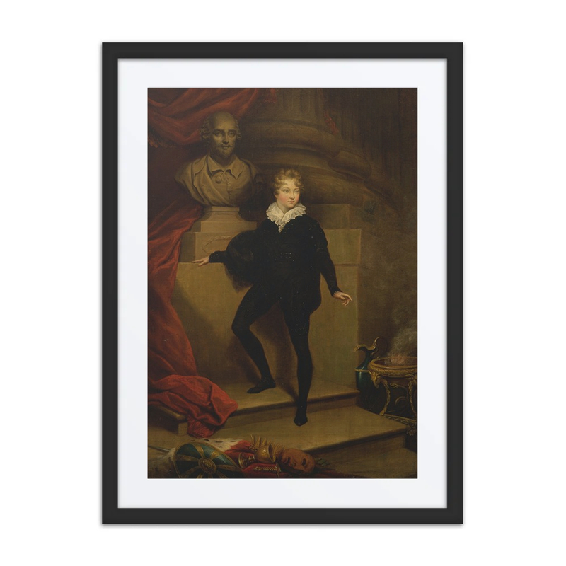 Master Betty as Hamlet Before a Bust of Shakespeare