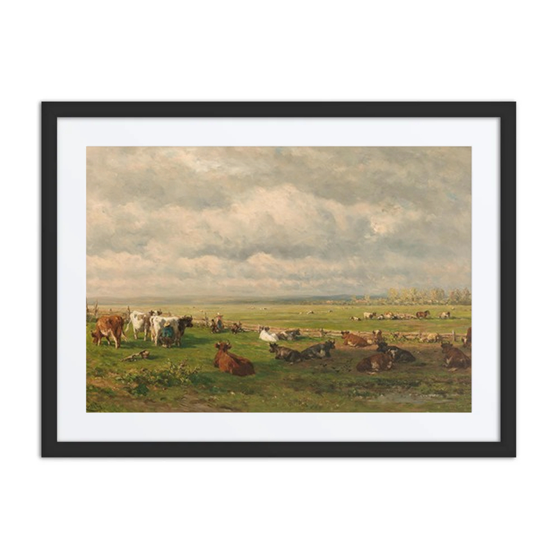 Meadow Landscape with Cattle