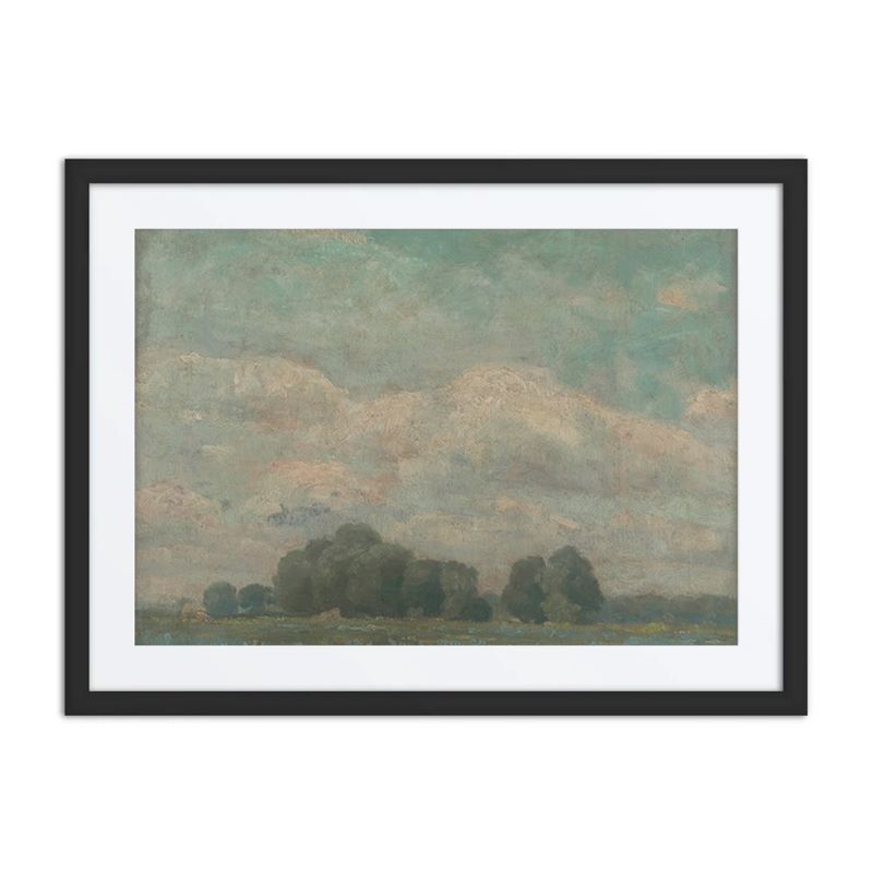 Meadow with Bushy Trees