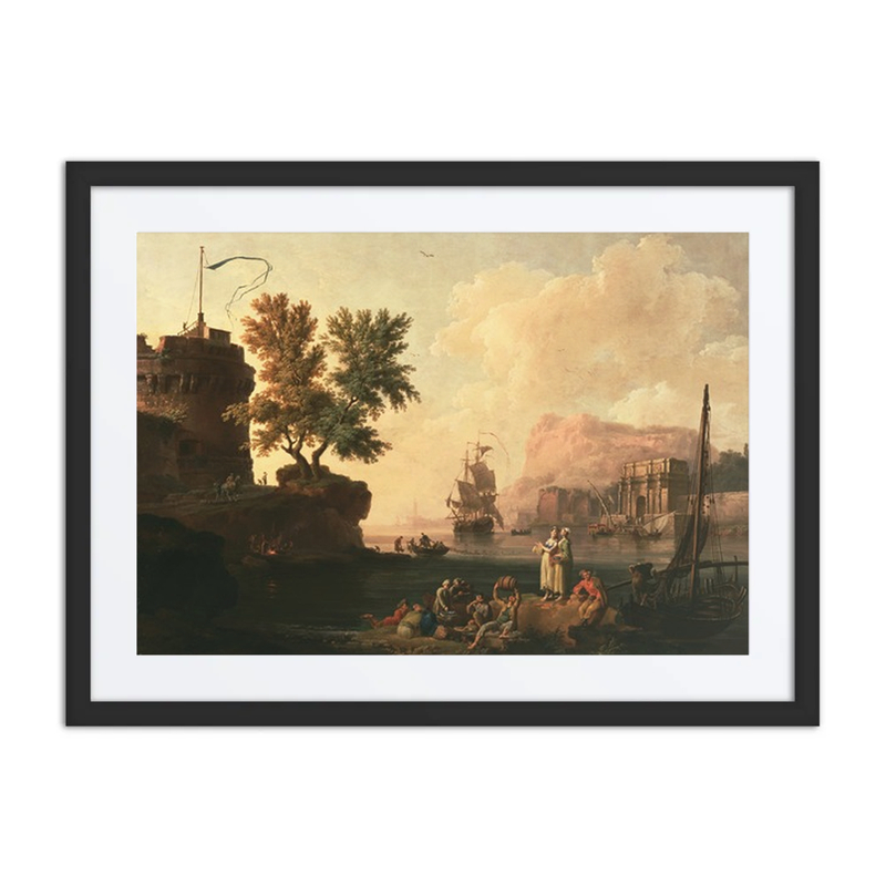 Mediterranean Harbor Scene