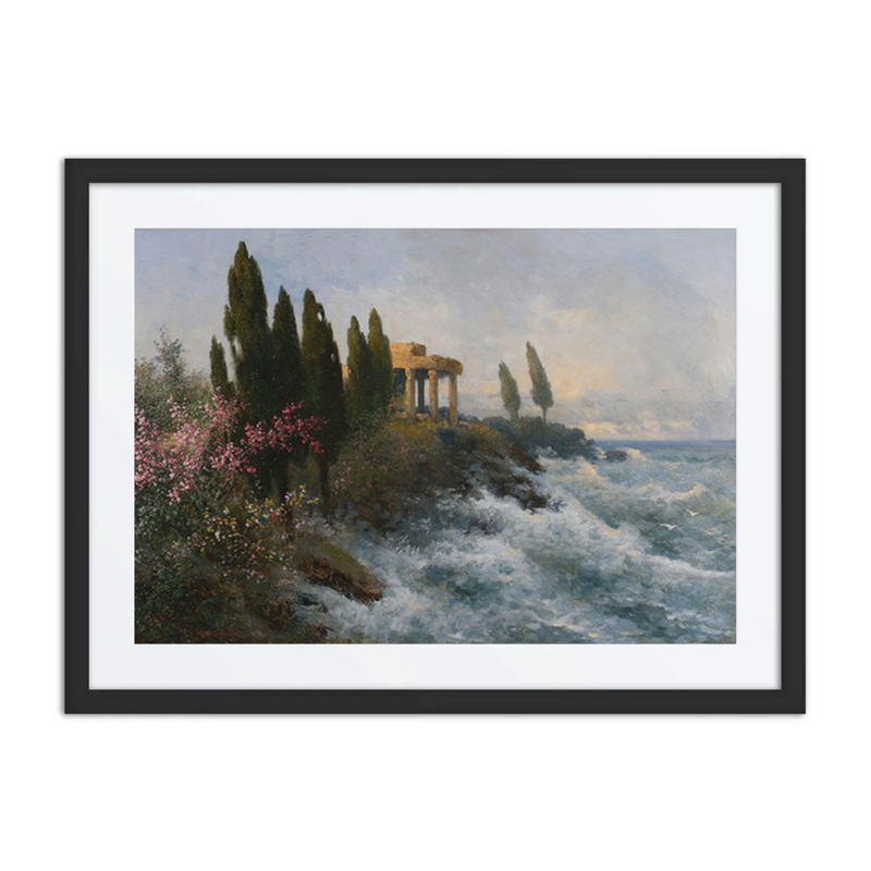Mediterranean Landscape with Ancient Temple