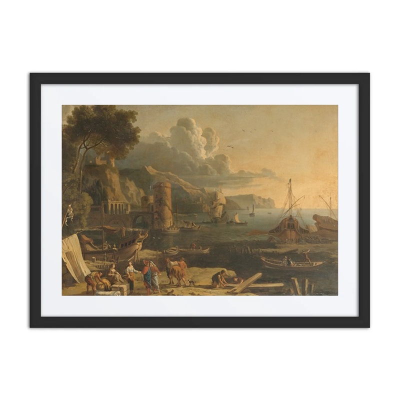 Mediterranean Port Scene