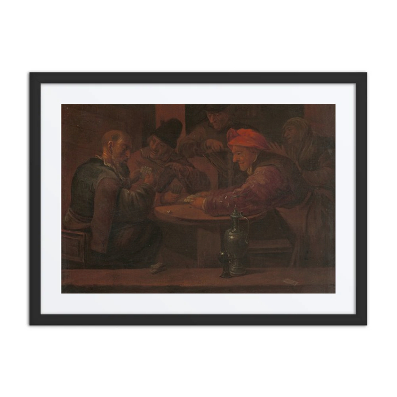 Men Playing Cards in a Tavern