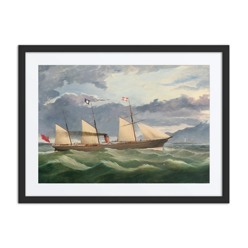 Merchant Steamer Approaching Coast