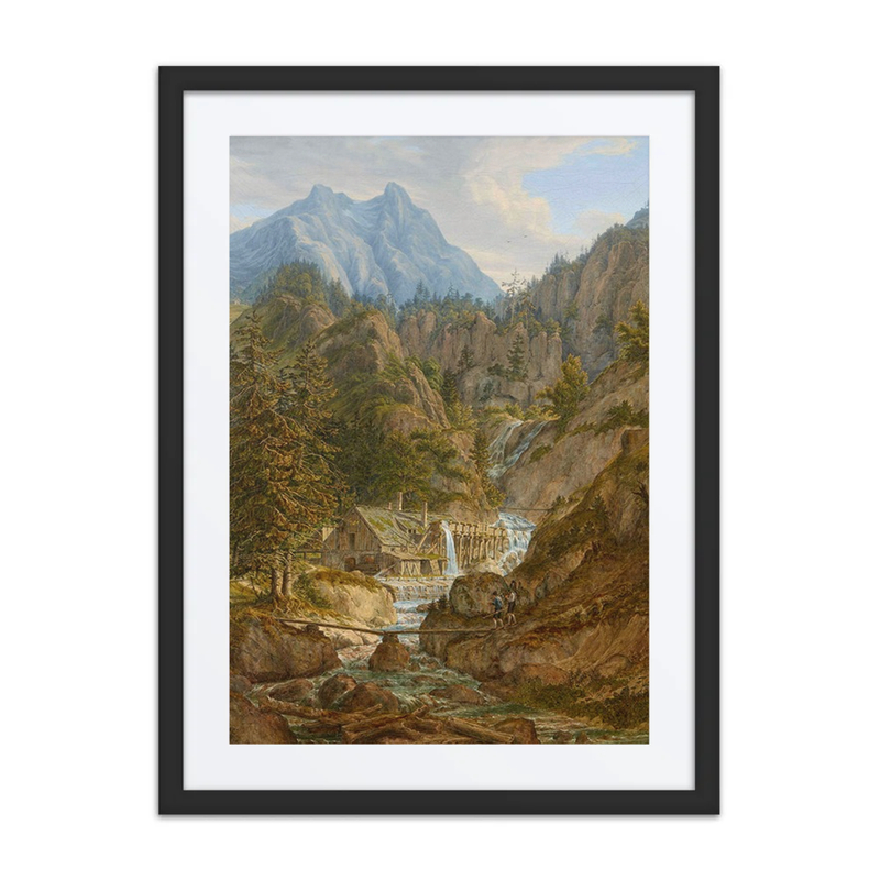 Mill on a Mountain Stream Before the Watzmann Massif