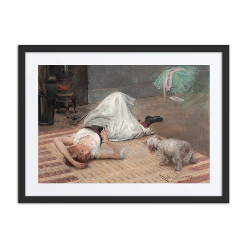 Model Having a Cigarette