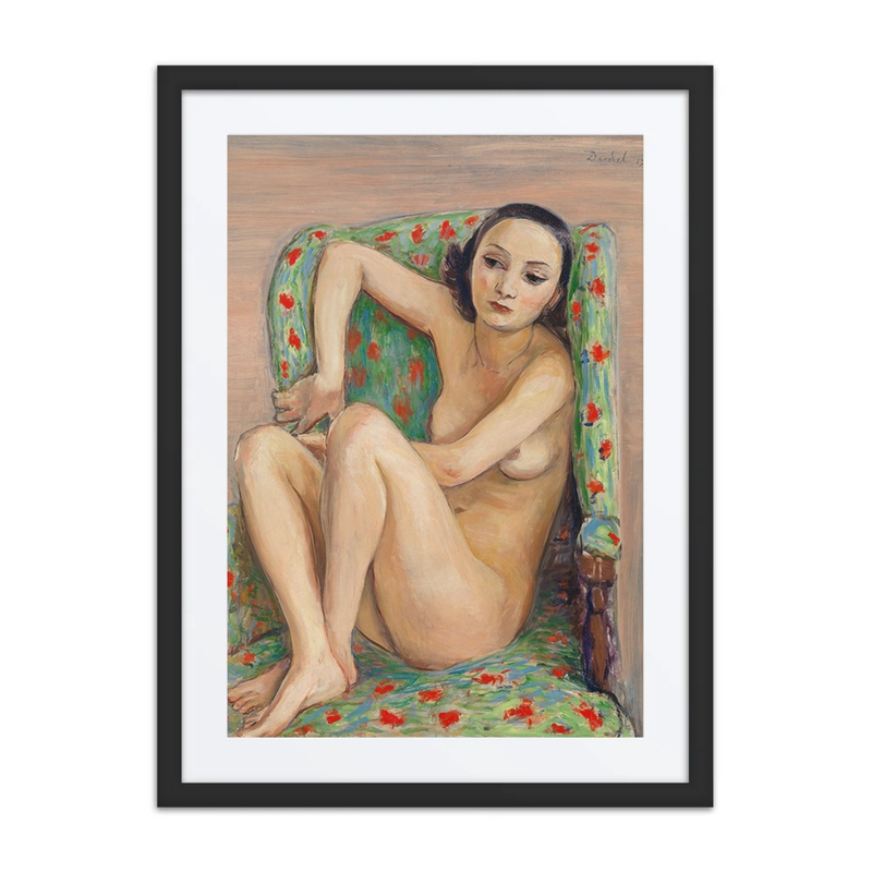 Model in a Green Chair