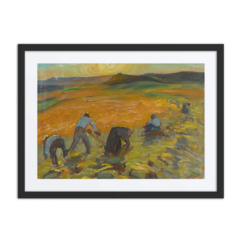 Moisson au Soleil Couchant