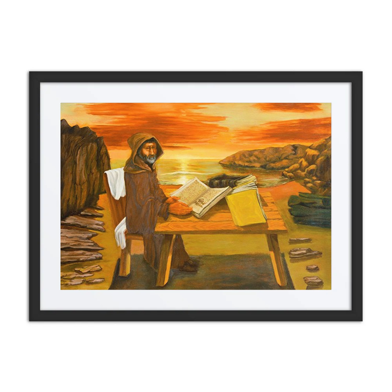 Monk at Sunset