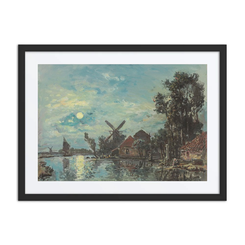 Moonlight on the Dutch Estuary