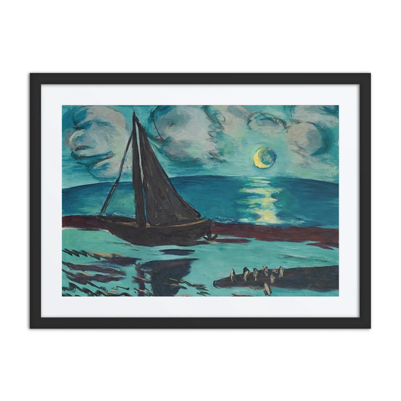 Moonlit Night at Sea (Green)