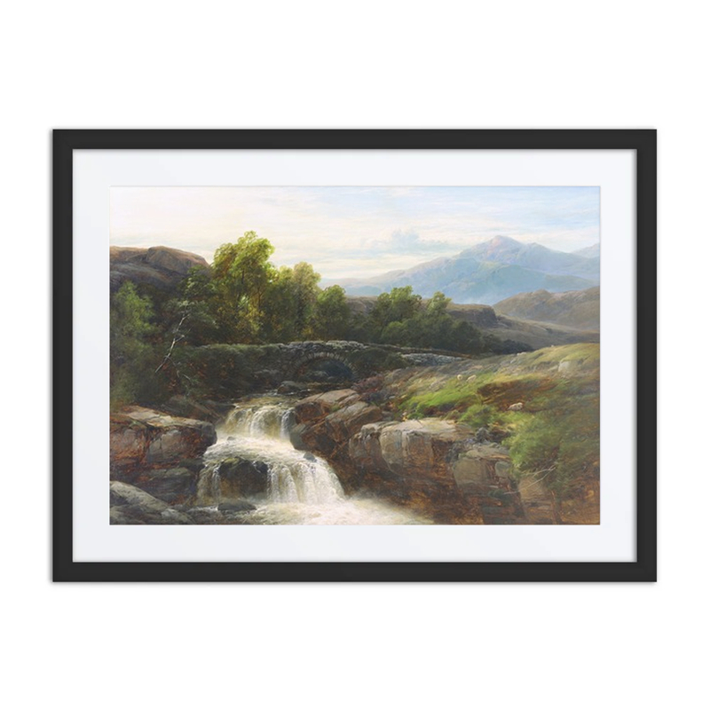 Moorland Landscape with Waterfall, Vale of Neath