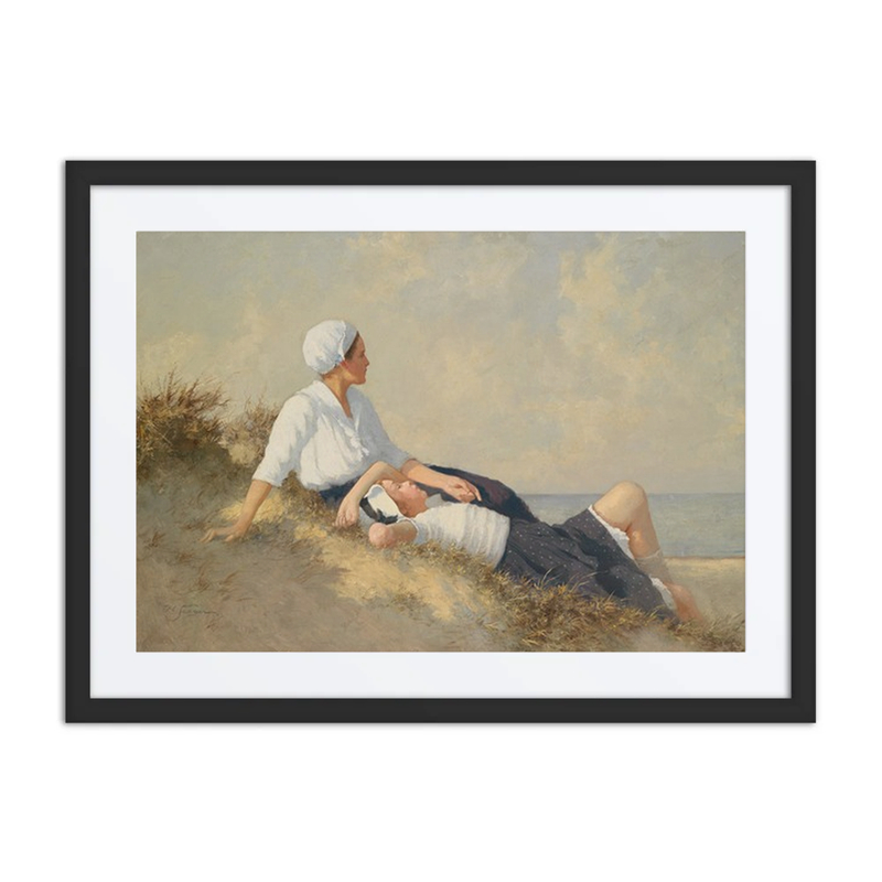 Mother and Daughter on the Beach