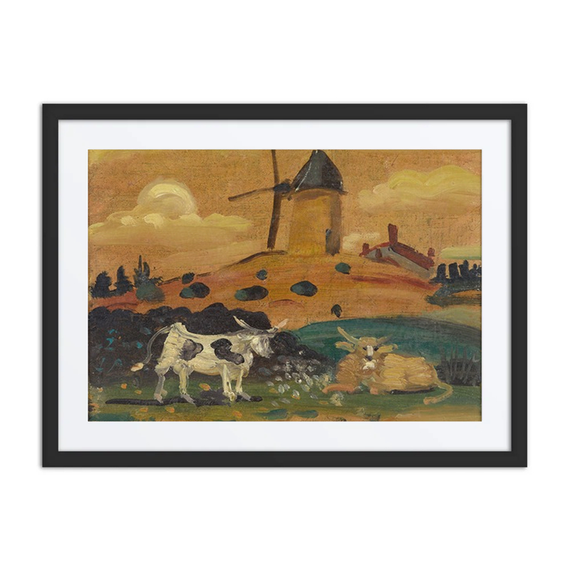 Moulin et Deux Vaches