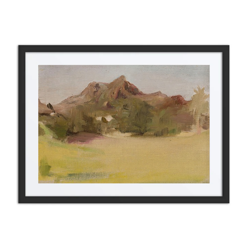 Mountain Landscape, from the Journey to India