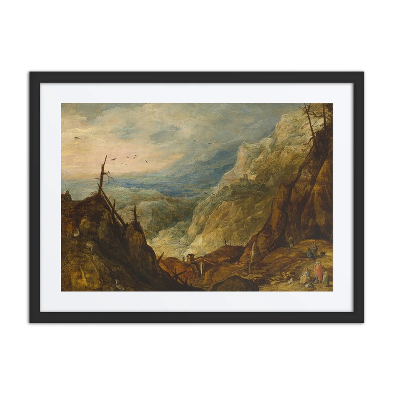 Mountain Landscape with a Broken Tree
