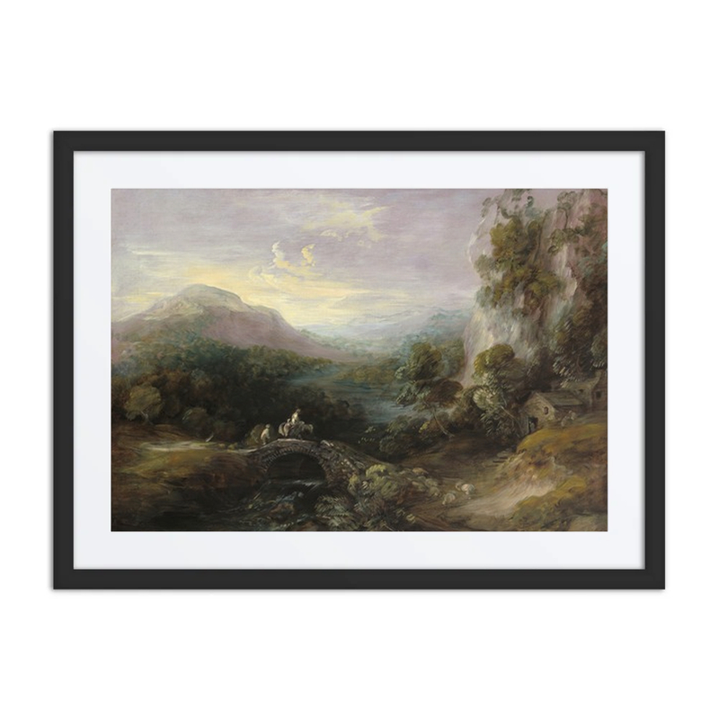 Mountain Landscape with Bridge