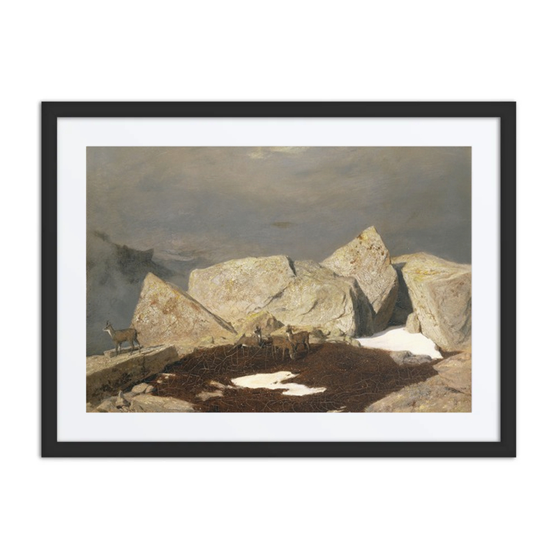Mountain Landscape with Chamois