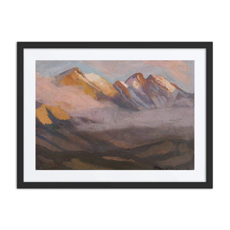 Mountain Landscape with Clouds