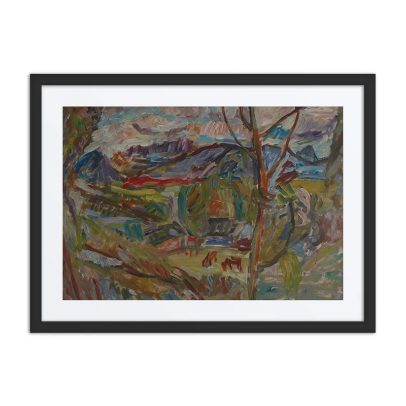 Mountain Landscape with Cows