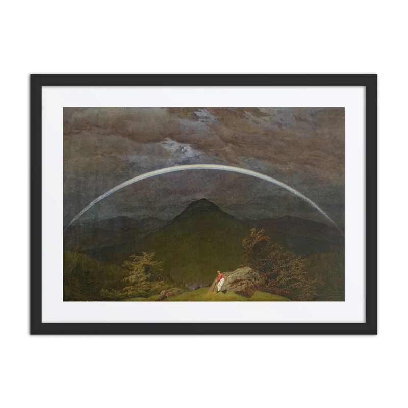 Mountain Landscape with Rainbow