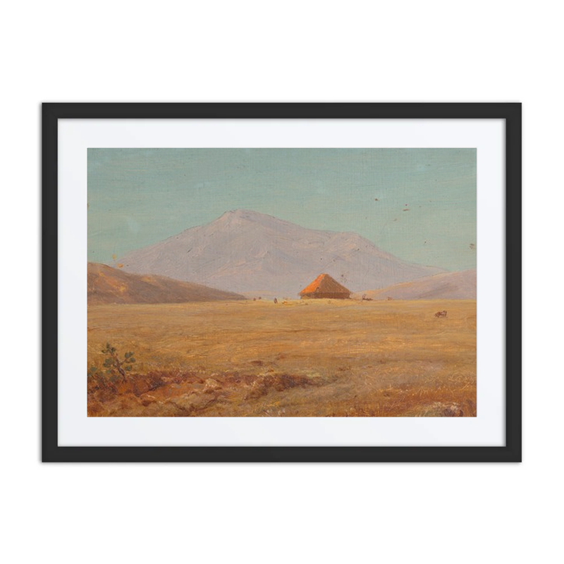 Mountain Plateau with Hut