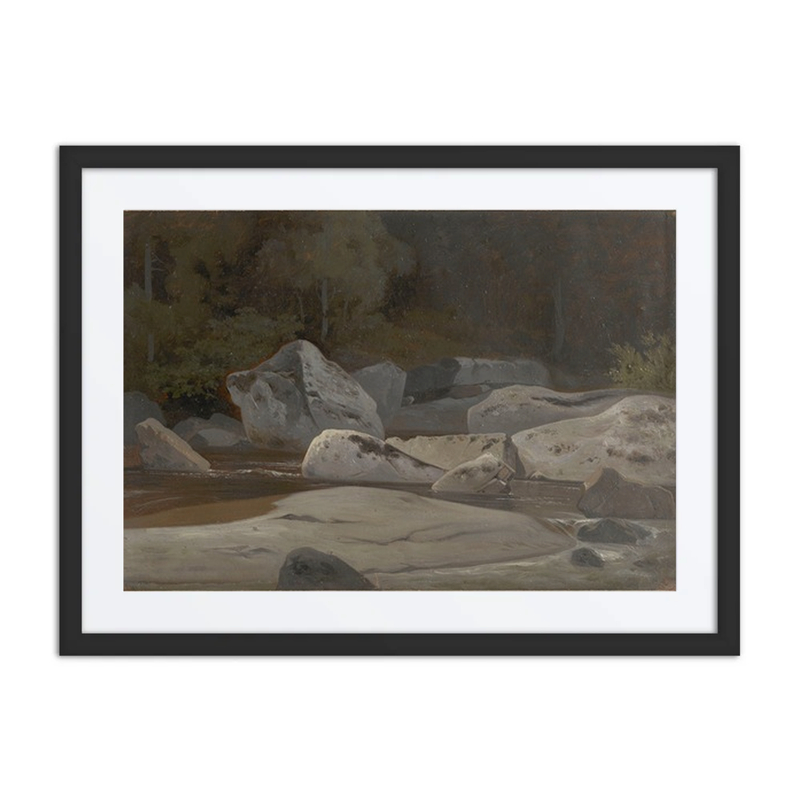 Mountain Stream with Rocks
