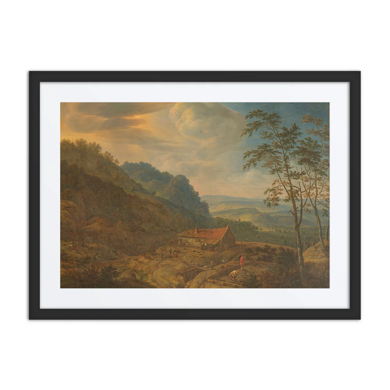 Mountainous Landscape with Farm