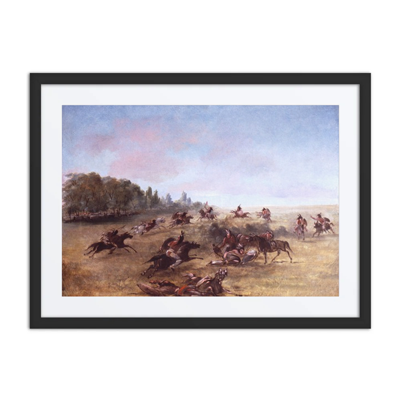 Mounted War Party Scouring a Thicket