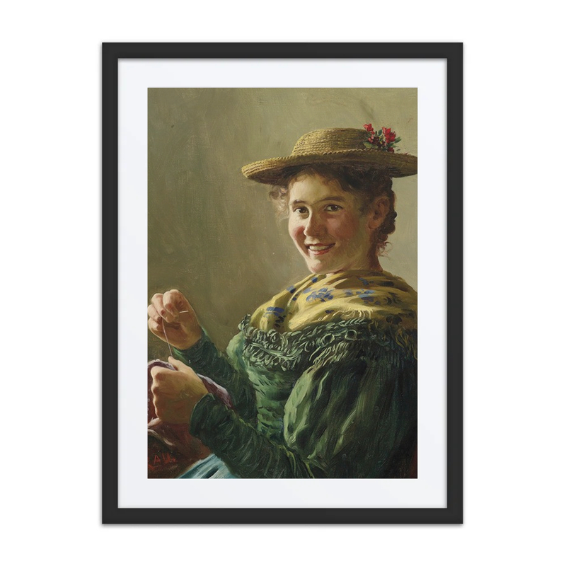 Nähendes Bauerndirndl