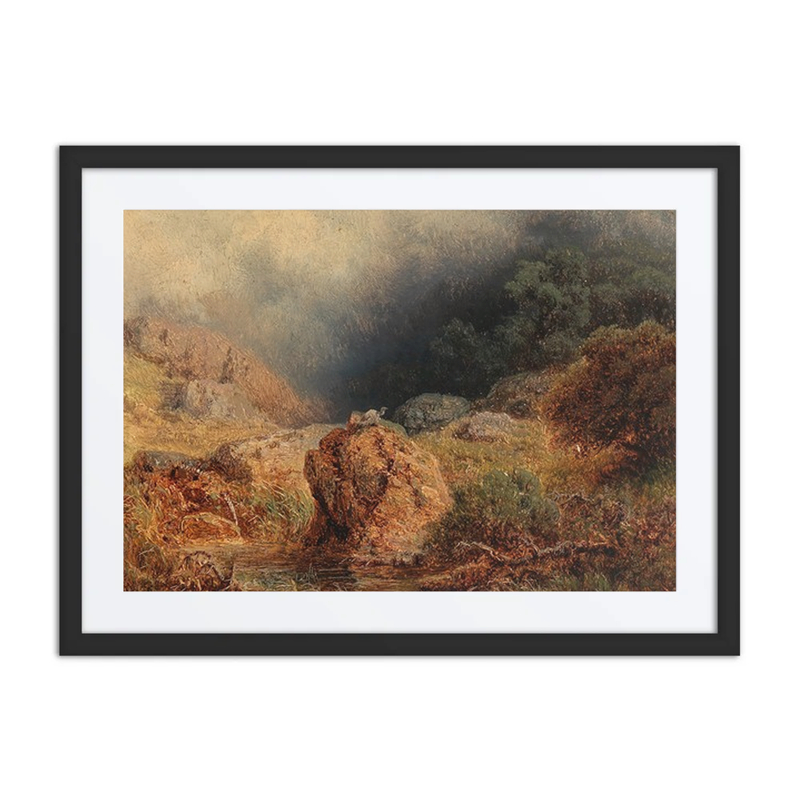 Nahendes Unwetter in Den Bergen