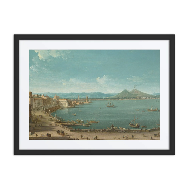 Naples with the Bay of Santa Lucia and Vesuvius Beyond