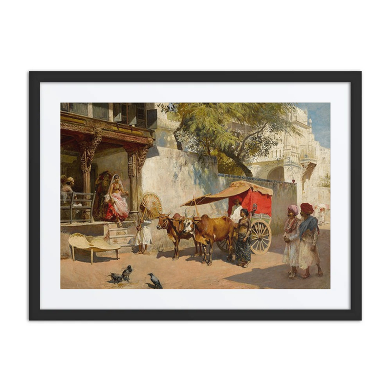 Nautch Girls and Bullock Gharry, Ahmedabad