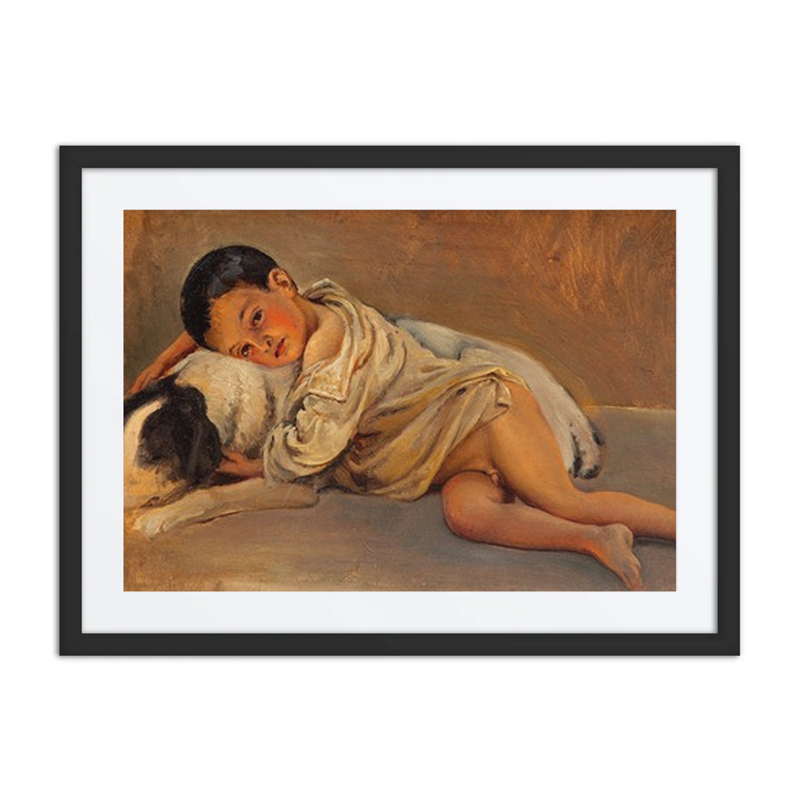 Neapolitan Boy and Dog