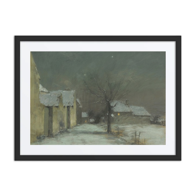 Neige et Clair de Lune à Chamigny